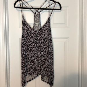 American Eagle floral strapped tank
